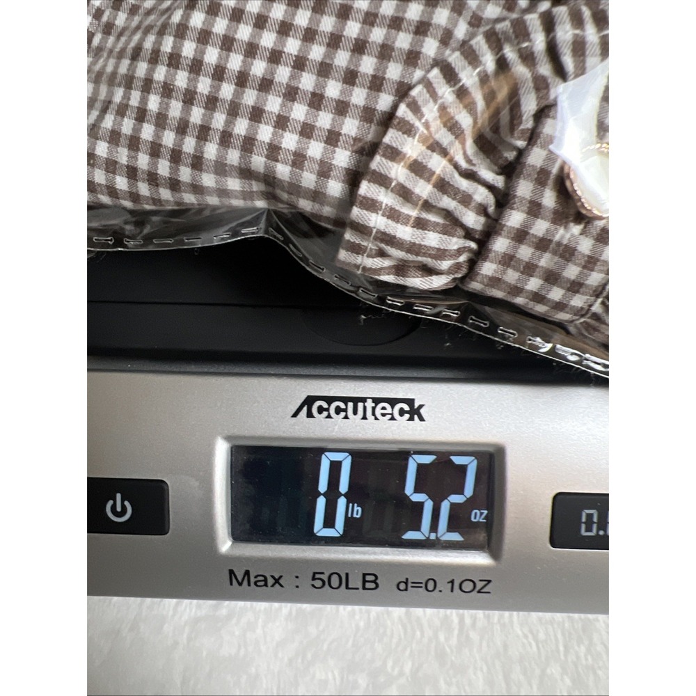 Simple Retro Womens Gingham Button Up Ruffled Blouse XS Prairie Country Cottage - Picture 8 of 8